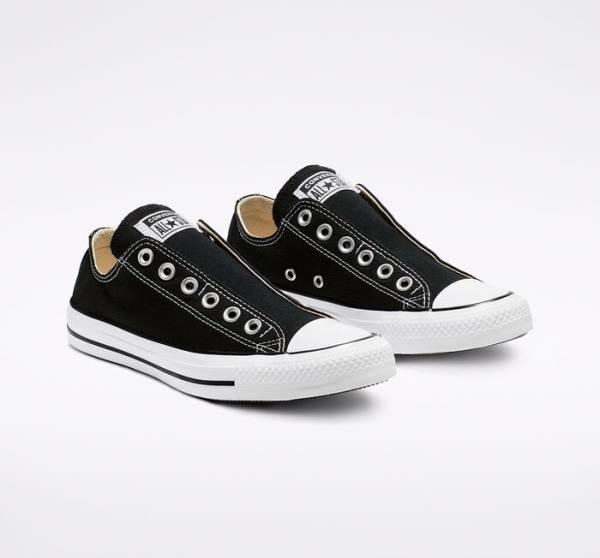 Converse Chuck Taylor All Star Slip Låga Sneakers Svarta Vita | CV-126OGA