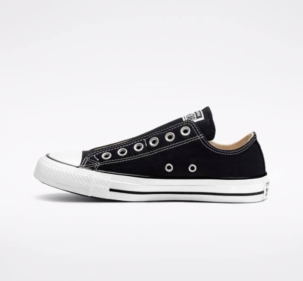 Converse Chuck Taylor All Star Slip Låga Sneakers Svarta Vita | CV-751EMZ