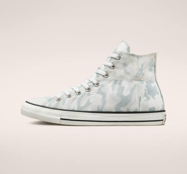 Converse Chuck Taylor All Star Split Panel Camo Höga Sneakers Vita Grå | CV-019USP