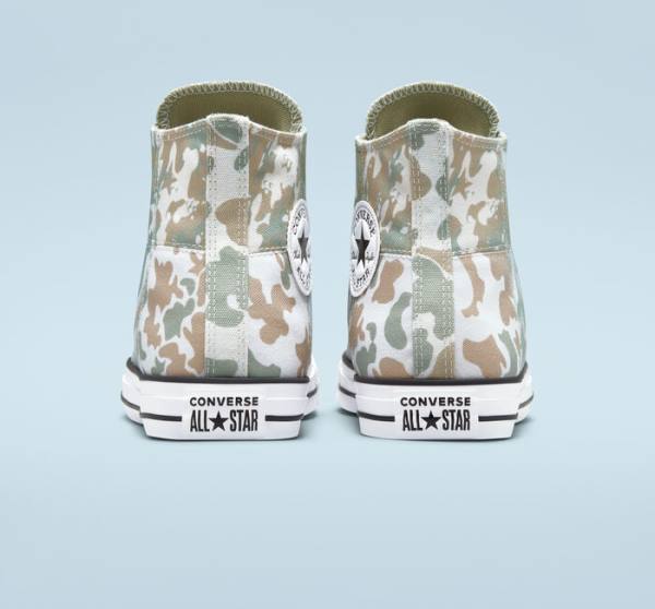 Converse Chuck Taylor All Star Split Panel Camo Höga Sneakers Bruna | CV-842MHA