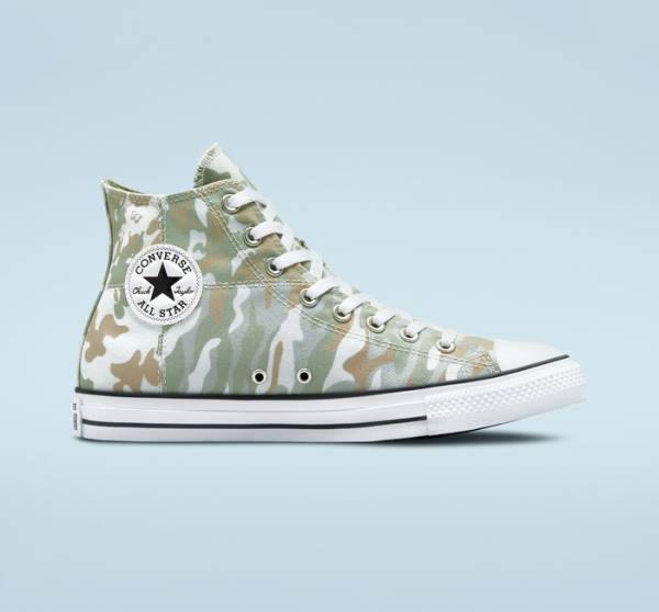 Converse Chuck Taylor All Star Split Panel Camo Höga Sneakers Bruna | CV-842MHA