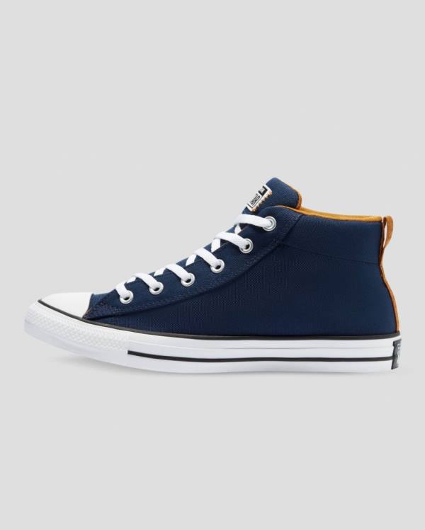 Converse Chuck Taylor All Star Street Höga Sneakers Blå | CV-902ENF