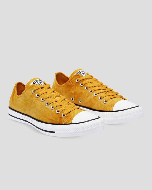 Converse Chuck Taylor All Star Summer Daze Wash Låga Sneakers Gula | CV-534RDW