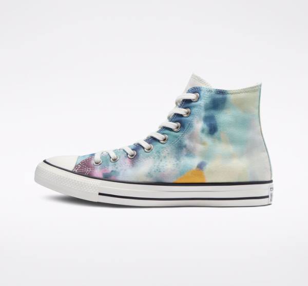 Converse Chuck Taylor All Star Tie-Dye Höga Sneakers Olika Färger Svarta | CV-241JKH