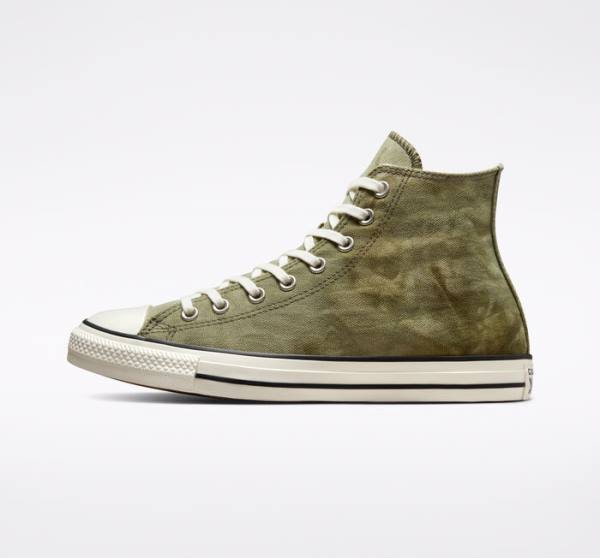 Converse Chuck Taylor All Star Washed Canvas Höga Sneakers Ljus | CV-709IKQ