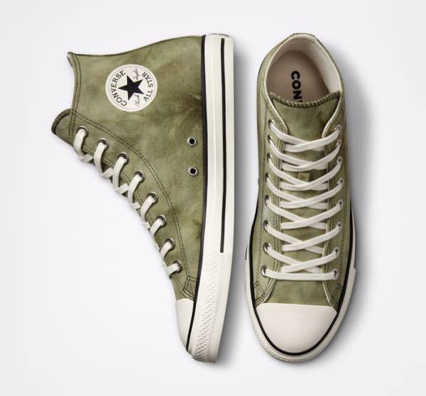 Converse Chuck Taylor All Star Washed Canvas Höga Sneakers Ljus | CV-709IKQ