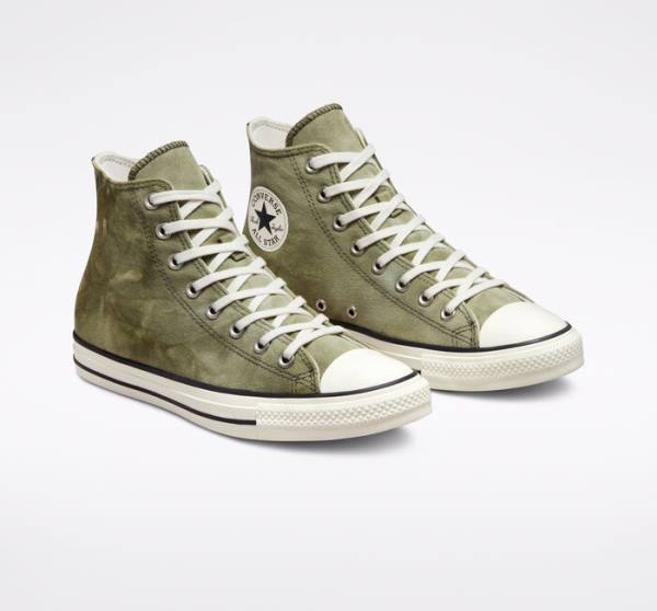 Converse Chuck Taylor All Star Washed Canvas Höga Sneakers Ljus | CV-709IKQ