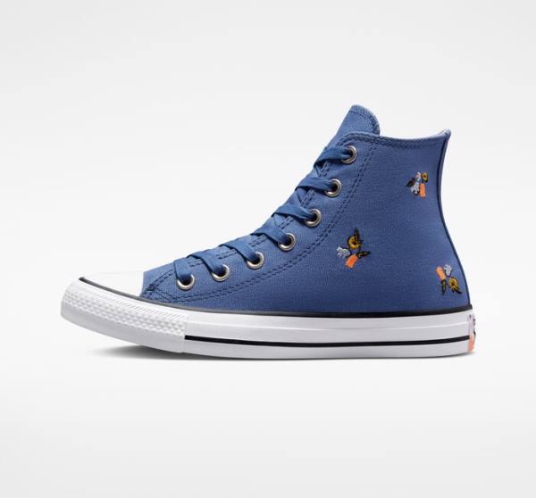 Converse Chuck Taylor All Star We Are Stronger Together Höga Sneakers Blå Indigo | CV-387VES