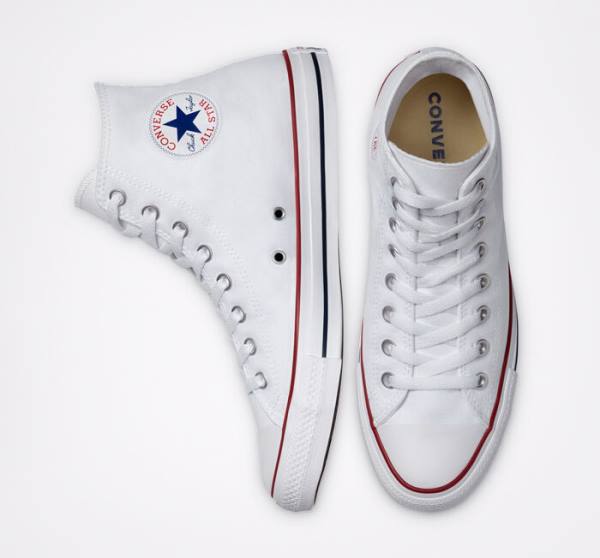 Converse Chuck Taylor All Star White Höga Sneakers Vita | CV-763UEL