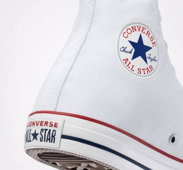 Converse Chuck Taylor All Star White Höga Sneakers Vita | CV-763UEL