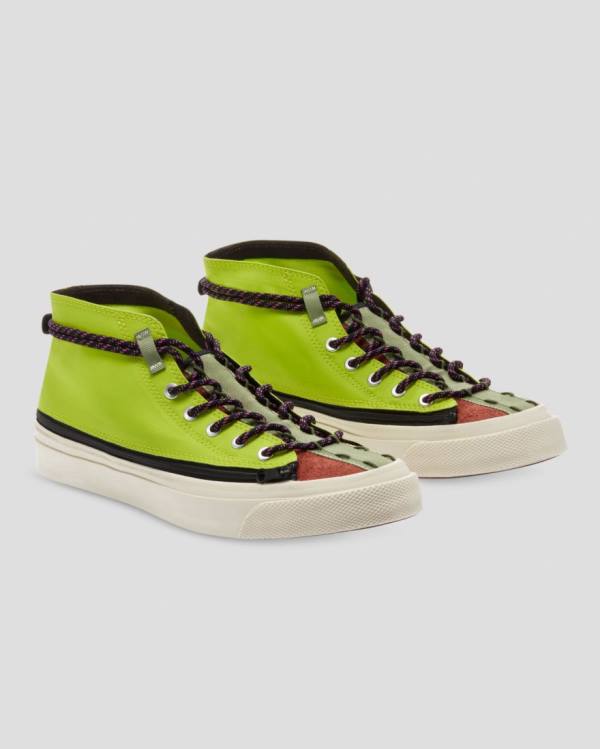 Converse Deck Star Zip Höga Sneakers Gröna | CV-216ZSU