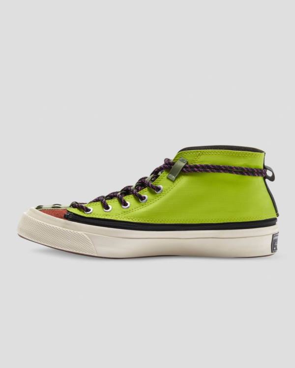 Converse Deck Star Zip Pale Putty Höga Sneakers Gröna | CV-601IJX