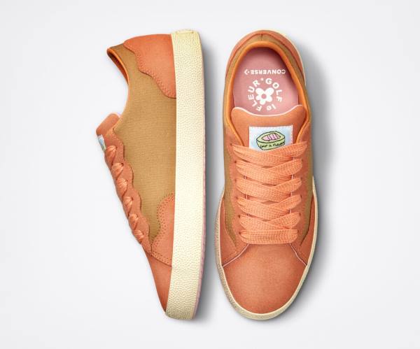 Converse GOLF le FLEUR GLF 2.0 Låga Sneakers Mörkgula Koppar Bruna Vita | CV-749FWV