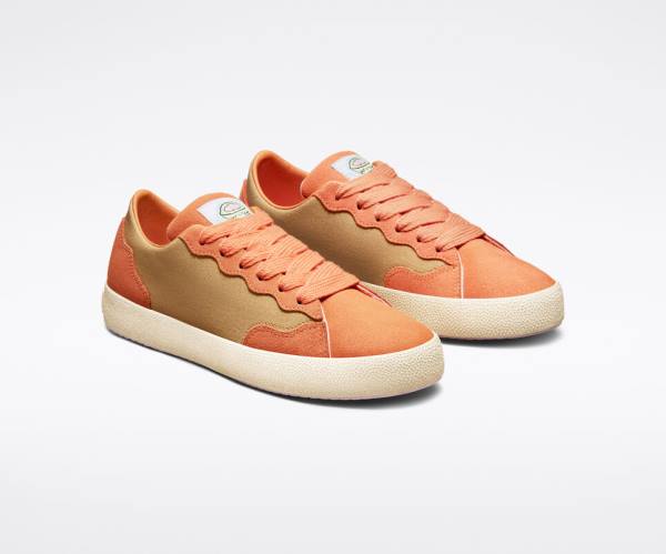 Converse GOLF le FLEUR GLF 2.0 Låga Sneakers Mörkgula Koppar Bruna Vita | CV-749FWV