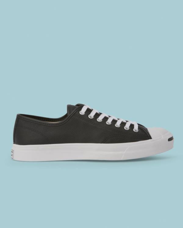 Converse Jack Purcell Foundational Läder Låga Sneakers Svarta | CV-813ASC