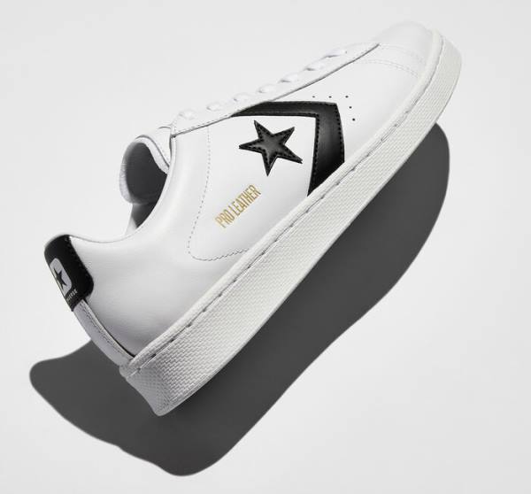 Converse OG Pro Läder Låga Sneakers Vita Svarta Vita | CV-518SVZ