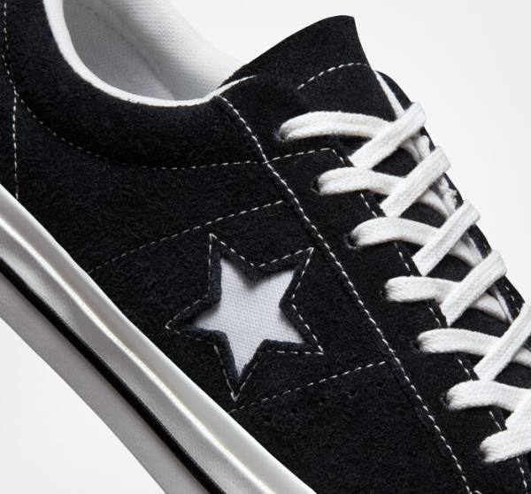 Converse One Star Låga Sneakers Svarta Vita | CV-215ZAJ