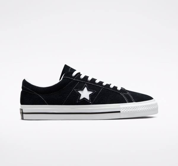 Converse One Star Låga Sneakers Svarta Vita | CV-215ZAJ