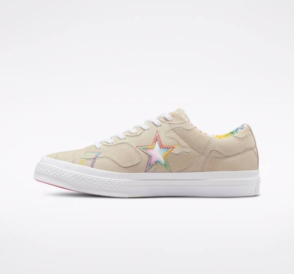 Converse One Star Pride Låga Sneakers Röda | CV-128VTU