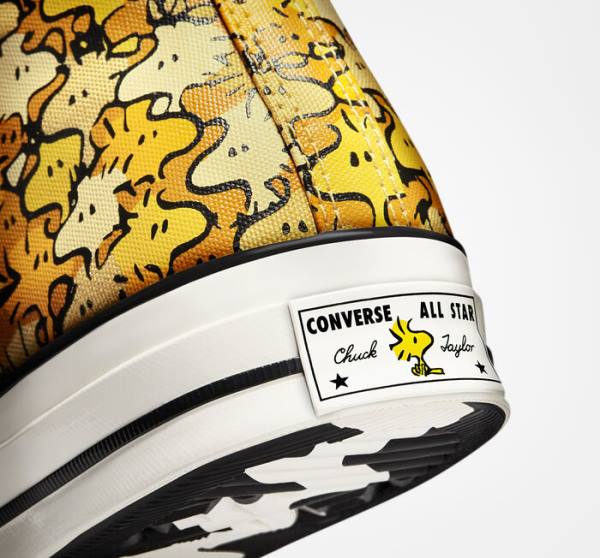 Converse Peanuts Chuck 70 Höga Sneakers Gula Guld | CV-537REK