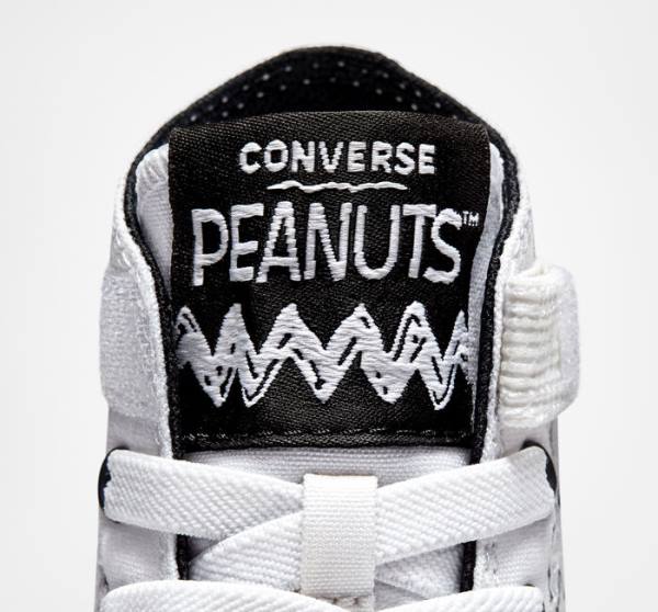 Converse Peanuts Chuck Taylor All Star Easy-On Höga Sneakers Vita Svarta Röda | CV-235ZSM