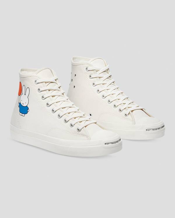 Converse Pop Trading Miffy Jack Purcell Pro Höga Sneakers Beige | CV-794GMY