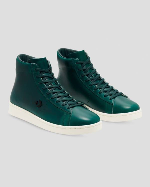 Converse Pro Läder Horween Höga Sneakers Blå | CV-587HEQ