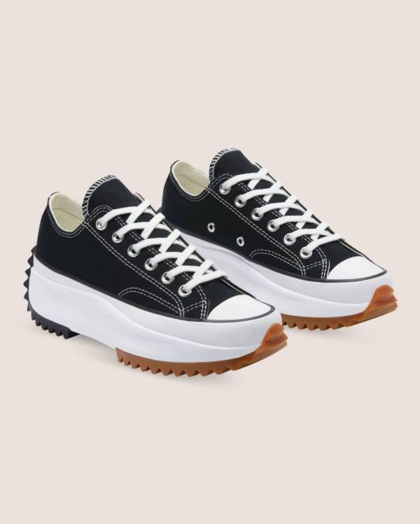 Converse Run Star Hike Canvas Låga Sneakers Svarta | CV-637YIA