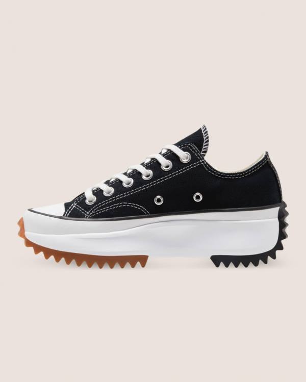 Converse Run Star Hike Canvas Låga Sneakers Svarta | CV-637YIA