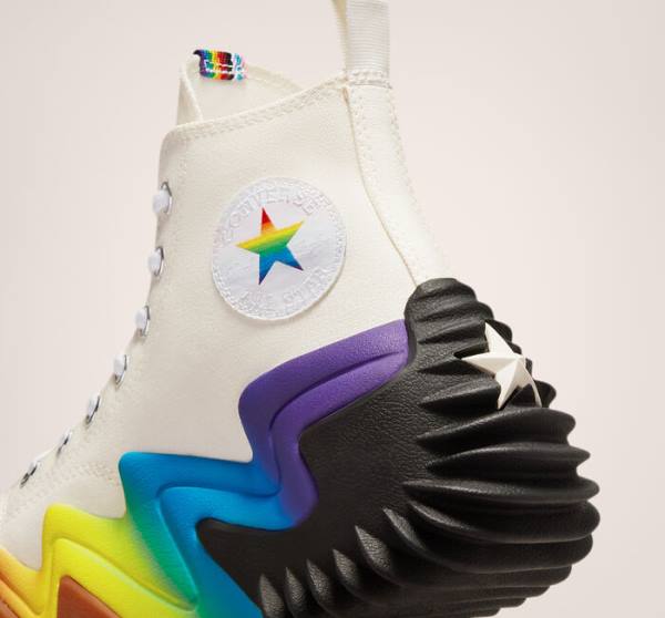 Converse Run Star Motion Platform Pride Höga Sneakers Lila | CV-106TDF