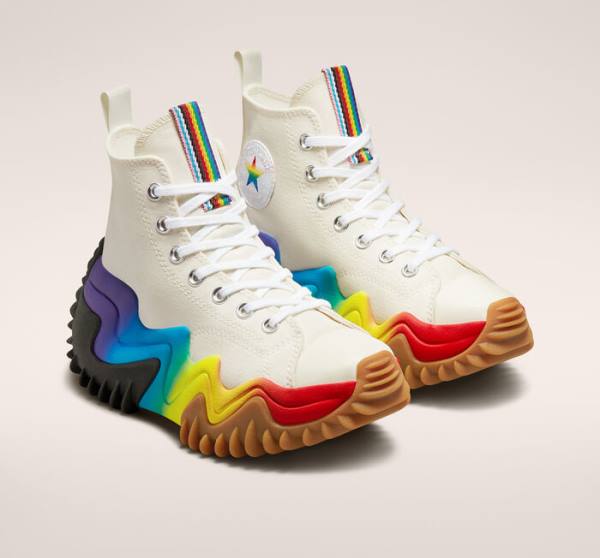 Converse Run Star Motion Platform Pride Höga Sneakers Lila | CV-106TDF