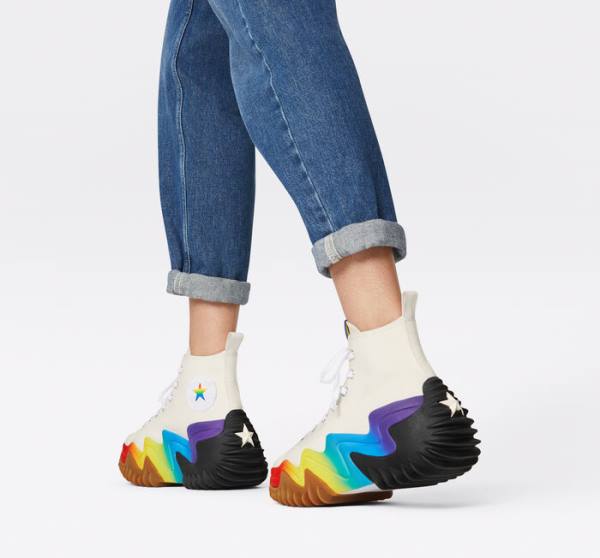 Converse Run Star Motion Platform Pride Höga Sneakers Lila | CV-106TDF