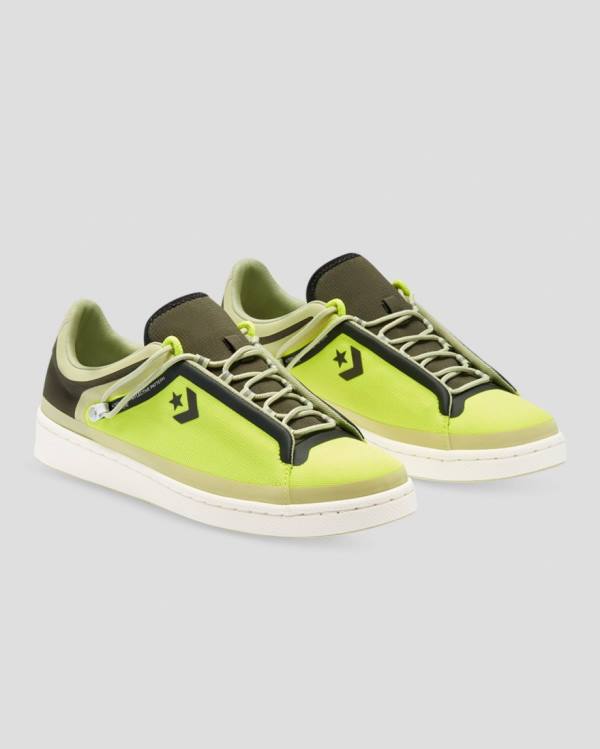 Converse Seam Tape Pro Läder Låga Sneakers Gröna | CV-243ZXT