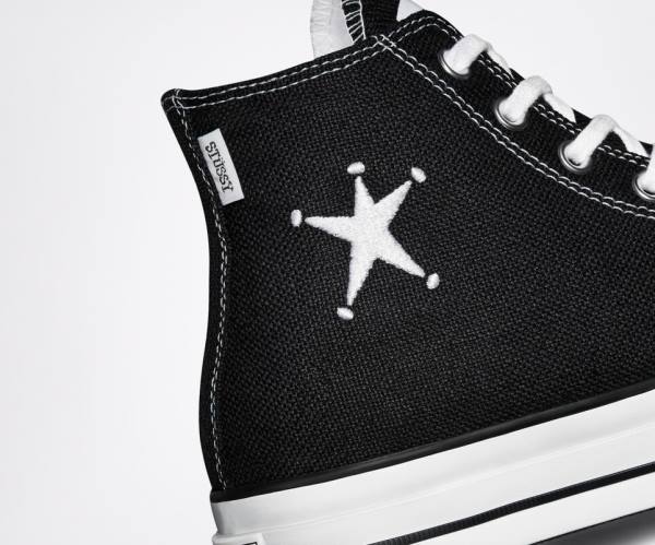 Converse Stussy Chuck 70 Höga Sneakers Svarta Vita | CV-014HDR