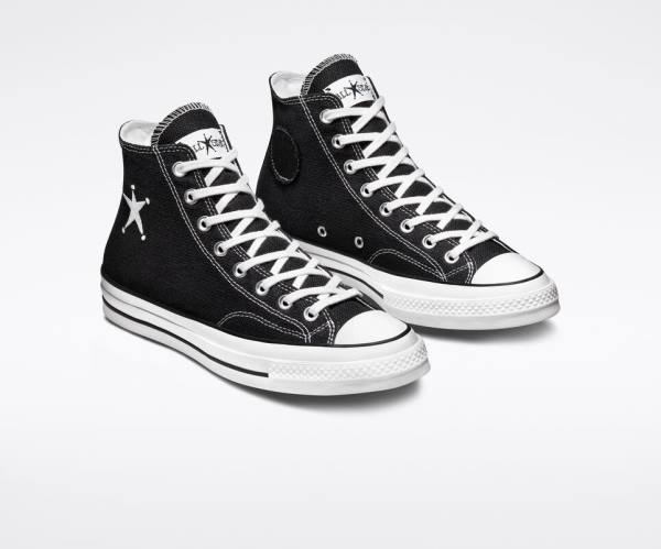 Converse Stussy Chuck 70 Höga Sneakers Svarta Vita | CV-014HDR