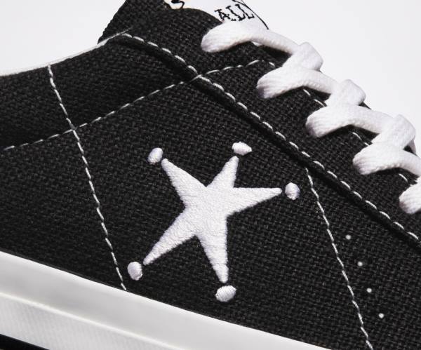 Converse Stussy One Star Låga Sneakers Svarta Vita | CV-385RPL