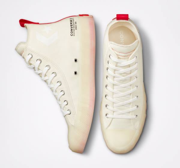 Converse UNT1TL3D Höga Sneakers Beige Vita | CV-180ERU